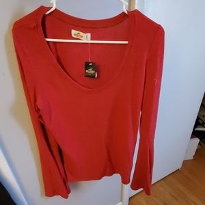 Hollister red shirt